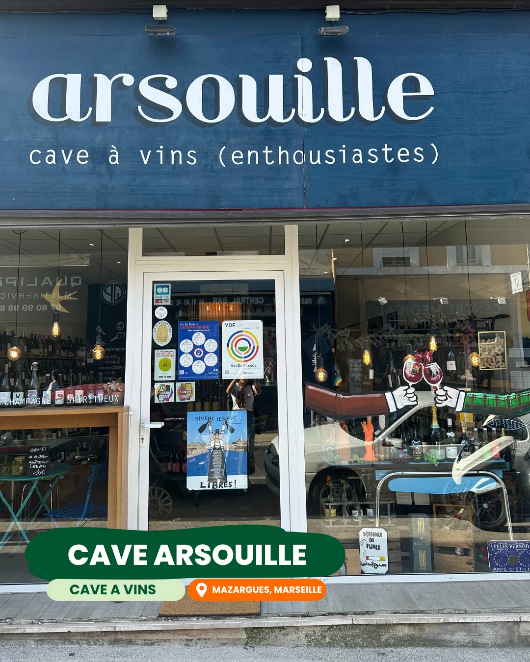 Cave Arsouille, cave à vins à Mazargues, Marseille